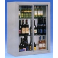Шкаф холодильный для вина, 2 стеклянные двери-купе,230 л