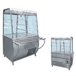 Прилавок-витрина холодильный с гастроёмкостями (саладэт закрыт, 1120 мм.)