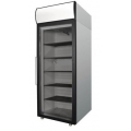 Шкаф холодильный,среднетемпературный, 500л, 4 полок, нерж. сталь,1 стекл. дверь