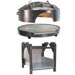 Печь купольная для пиццы  дрова/газ с монолитным куполом