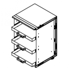 Элемент нейтральный открытый для посудомоечных кассет, модуль 540